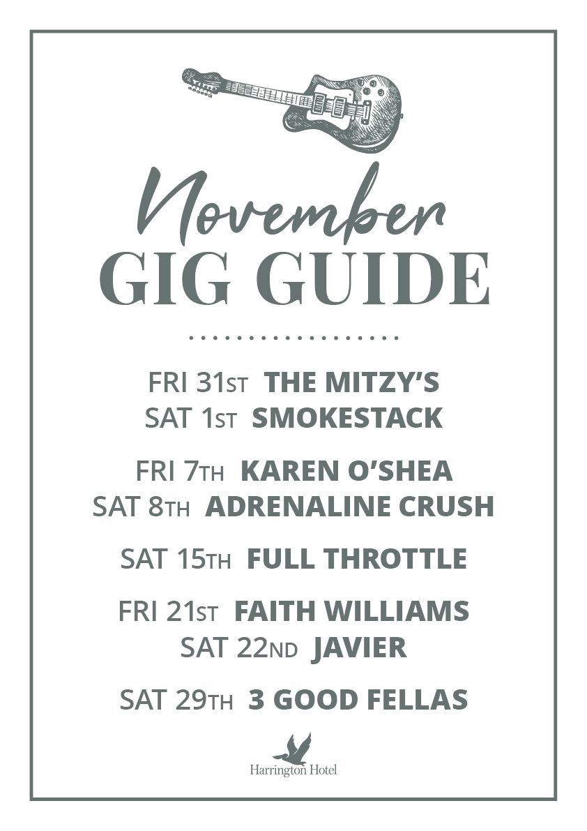Harrington Gig Guide A3